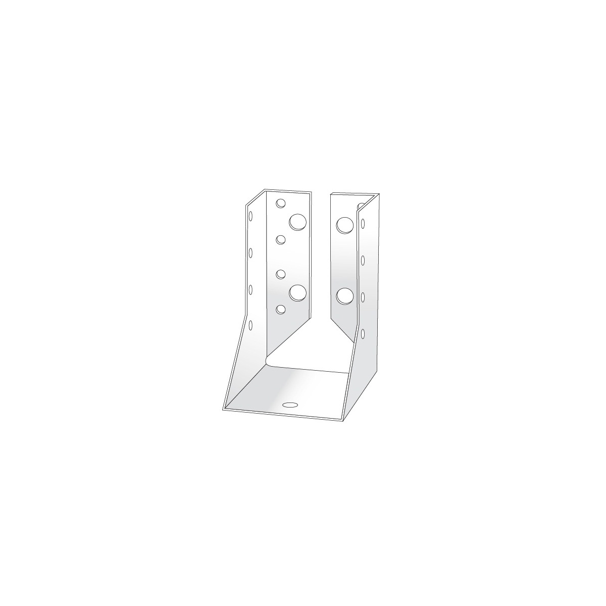 EFG S04 Scarpa ad ali interne, spessore 2,0mm, zincata