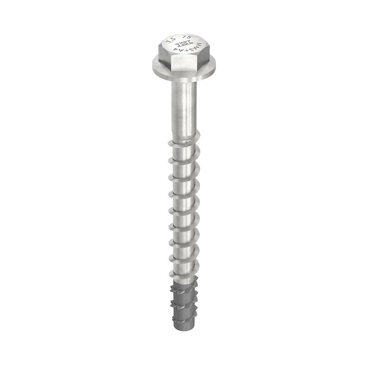 MMS-plus SS 650, testa esagonale e finta rondella, Inox A4